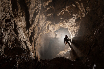 Adventure exploration expedition of Veryovkina, the deepest-known cave on earth, Abkhazia