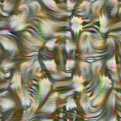 Marbled floral decorative pattern. Seamless botanical wash for organic all over print. Retro fashion tile. 