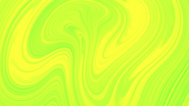 4k seamless animated acid colored background liquid gradient. Looped fluid toxic yellow light green wallpaper