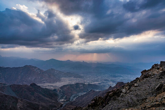 The beautiful landscape of Taif city of Saudi Arabia