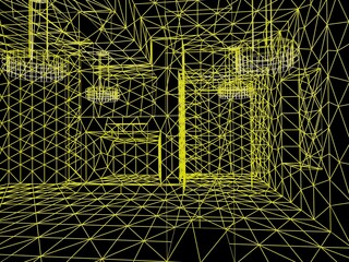 Abstract architecture background. 3d rendering