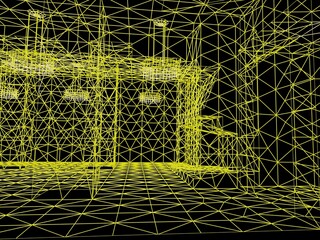 Abstract architecture background. 3d rendering