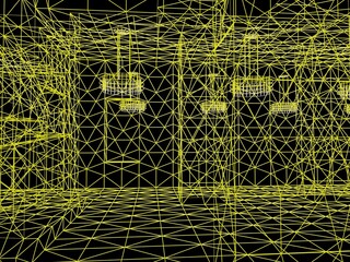 Abstract architecture background. 3d rendering