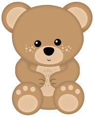 Cute boy teddy bear