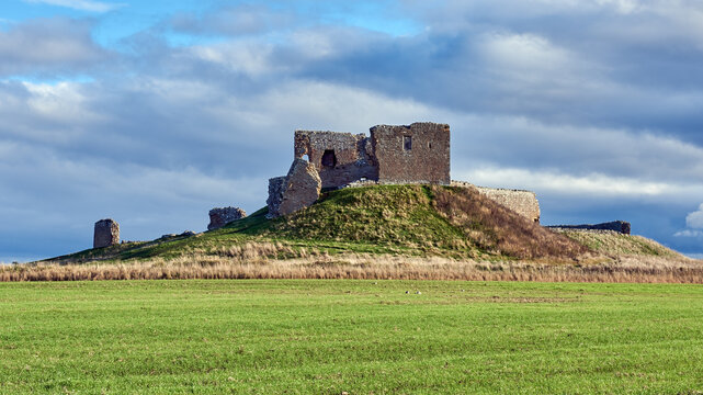 Historic Duffus Castle, Moray landscape