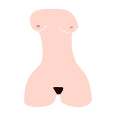 Abstract illustration of woman silhouette.