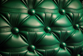 Obraz premium green leather texture. Generative AI