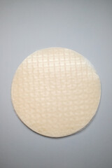 Fresh dry rice paper for spring rolls