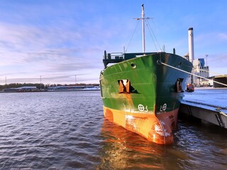ship in port in Sweden