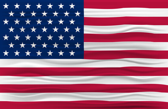 render american silk flag USA waving patriotic background 