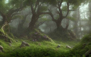 Morning in the woods