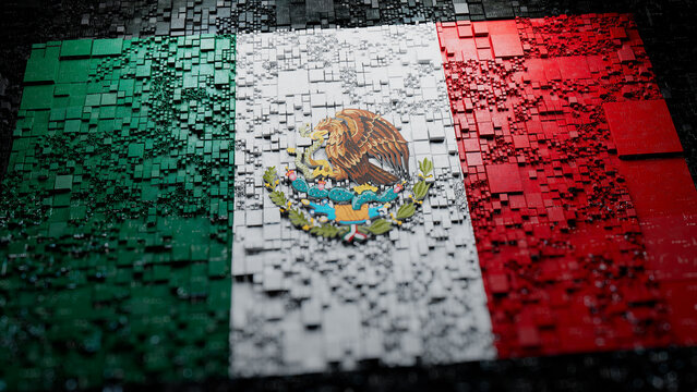 Mexican Flag Tech Wallpaper