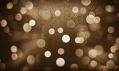 Sepia holiday bokeh lights background, usable for banner, posters, Ads, events, holiday, celebrations, party, and various graphic design works