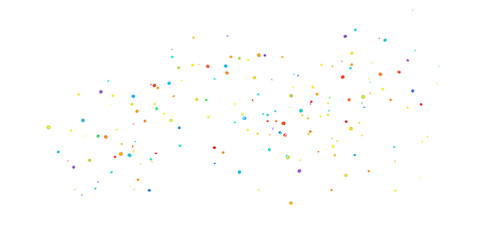 Multicolored glowing drops, stars on a transparent background. A scattering of festive colored lights, glittering confetti. PNG