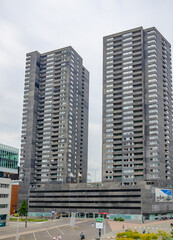 Rotterdam, Netherlands - street view of Rotterdam city center 