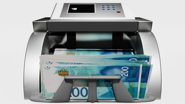 200 Israeli Shekels banknotes. Paper money. Cash. ILS. Financial and business concept.	
