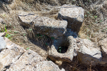 Naklejka premium Ruins of ancient Macedonia polis Heraclea Sintica, Bulgaria