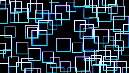 colorful squares on a black background