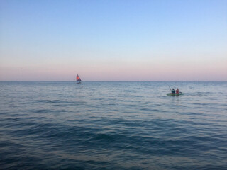 sailboat on Lake Michigan