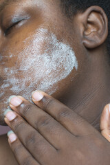Face wash on brown skin, Brown skin with dark spots, hyperpigmentation on brown skin, african...