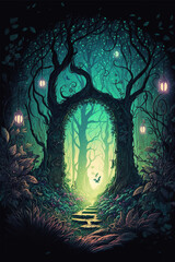 Magical woodland fantasy