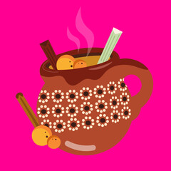 Ponche navideño mexicano 