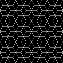Mosaic. Rhombuses ornament. Grid background. Ancient ethnic motif. Geometric grate wallpaper. Grid backdrop. Lozenges pattern. Digital paper, web design, textile print. Seamless illustration.
