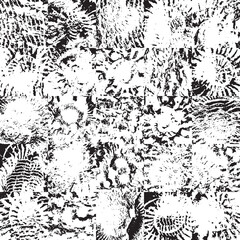 vector abstact seamless pattern background with sea stone texture with imprints of shells of ancient ammonite shells. Suitable for wallpaper design, wrapping paper, fabric, ceramic tiles