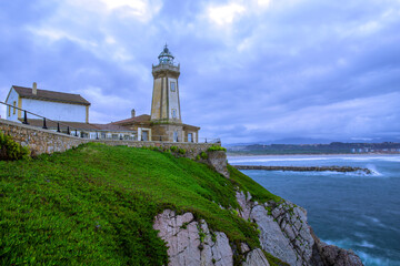 Faro de Aviles in north Spain