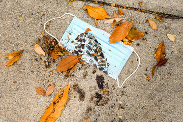 Discarded Surgical Mask