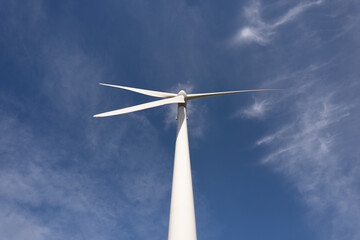Windmill for electric power production - Bottom Up Wide Angle