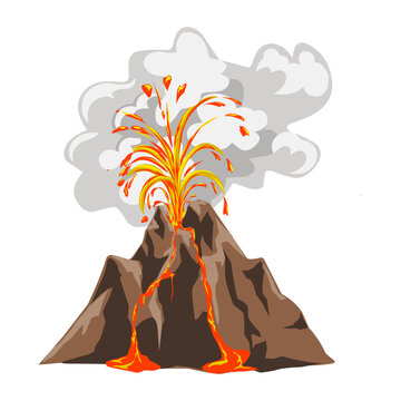 recommend clip art: volcano eruptions clipart transparent background