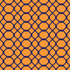 seamless pattern with bright hexagons