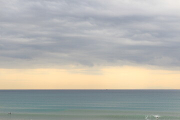 sunset over the sea