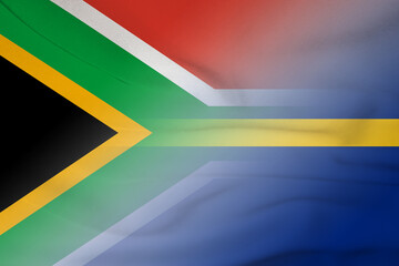 South Africa and Nauru government flag international negotiation NRU ZAF