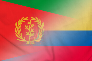 Eritrea and Ecuador national flag international contract ECU ERI