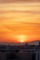 Sunset over the Vienna Skyline, Austria