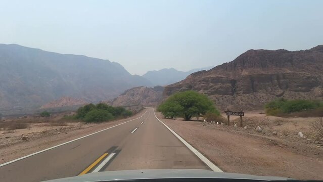 Scenic National Route 68 Cafayate - Salta. Argentina