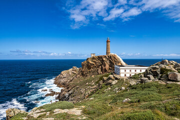 Lighthouse of Cabo VIlan near Camarinas in Galicia,Spain.