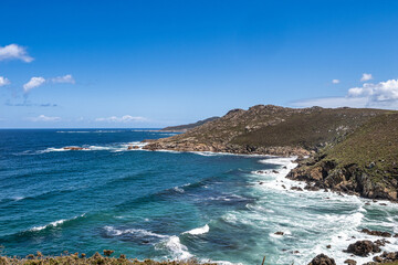 Lighthouse of Cabo VIlan near Camarinas in Galicia,Spain.