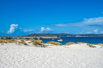 Landscape at the Beach of Laxe, Praia de Laxe also Playa De Laxe, Spain Galicia Costa da Morte