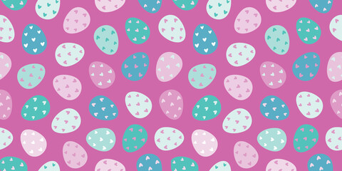 Easter eggs seamless pattern. Design for textiles