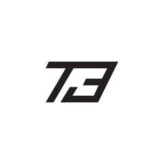 T3 TB logo template vector abstract design
