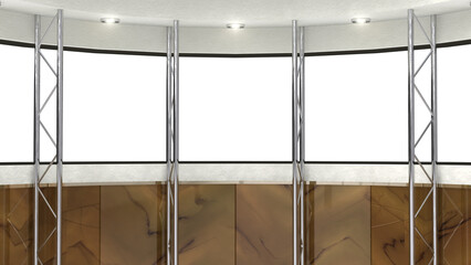 背景素材 スタジオセット 合成用 窓反射なし png