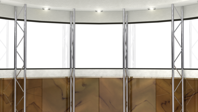 背景素材 スタジオセット 合成用 窓反射あり png