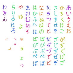 hiragana ひらがな あいうえお 日本語 Japanese