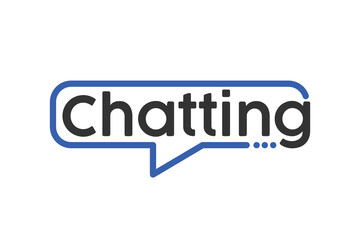 Chat logo icon vector isolated concept