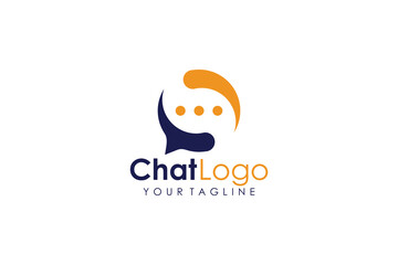 Chat logo icon vector isolated concept