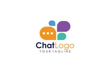 Chat logo icon vector isolated concept
