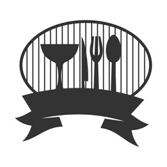 Restaurant logo template Icon Illustration Brand Identity vector